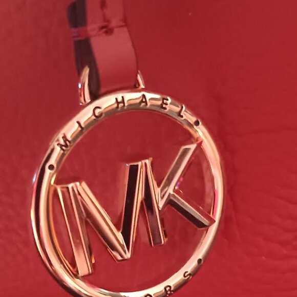 NWT Michael Kors Austin Medium Satchel-Shoulder Bag -Terracotta Pebbled Leather - Picture 15 of 16